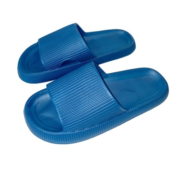 Woven Rubber Sandals with thick Sole Blue 9/9.5 - Picture 1 of 7